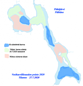 Vesikasvillisuuden poisto Pitkäjärveltä